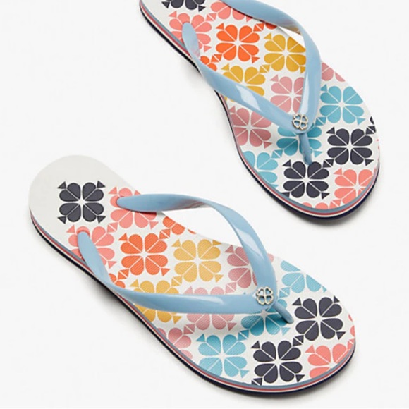 kate spade Shoes - Kate Spade New York 'Flyaway' Colorful Flip Flop Sandals Women’s Size 10